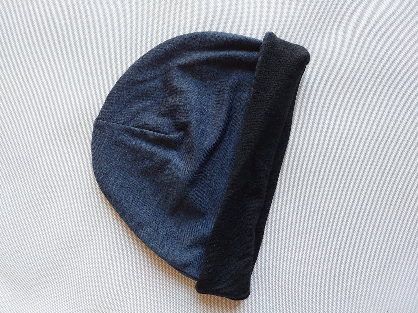 Merino reversible beanie/ hat - Heke design