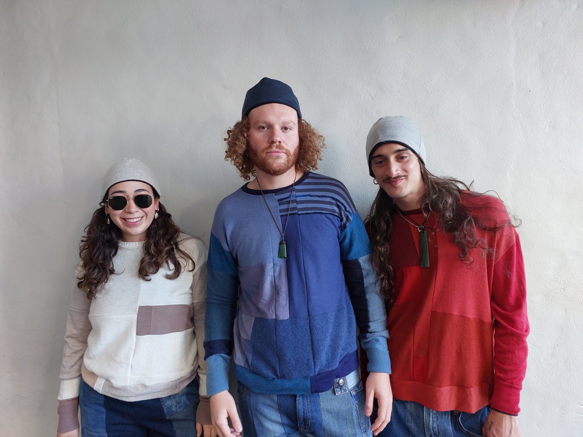 Merino reversible beanie/ hat - Heke design